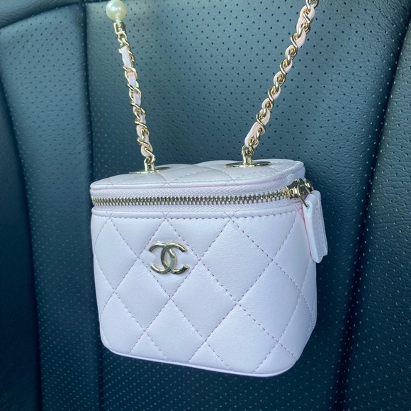 CHANEL Handbags - SOLD Chanel Mini Vanity Light Pink